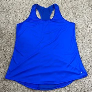Blue Sleeveless Active Shirt